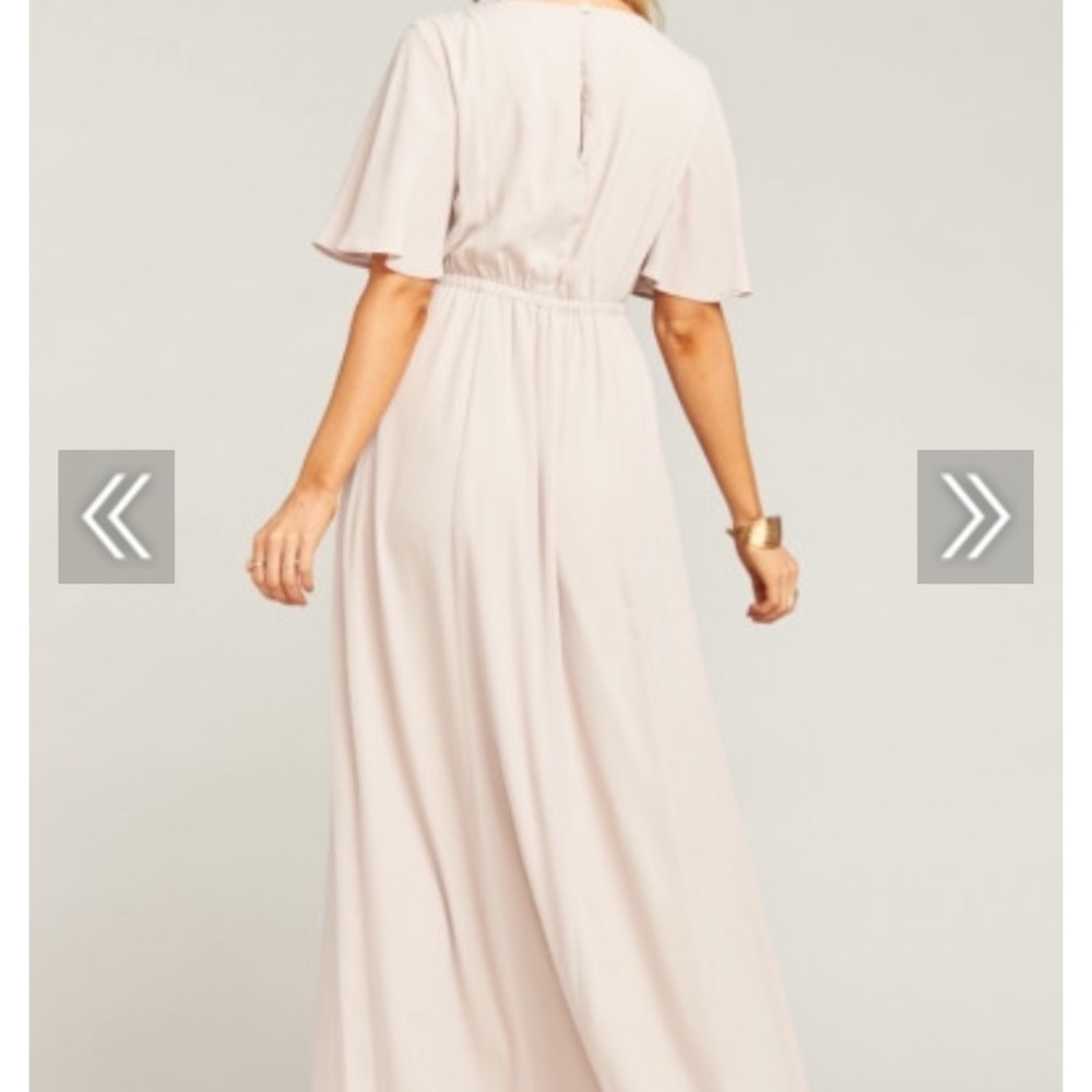 Show me the ring crisp bridesmaid dress from Mumu